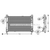 Радиатор охлаждения двигателя AVA QUALITY COOLING MSA2286