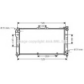 Радиатор охлаждения двигателя AVA QUALITY COOLING MZ2101