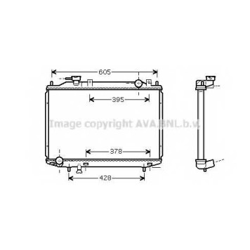 Радиатор охлаждения двигателя AVA QUALITY COOLING MZ2171