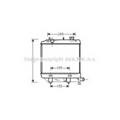 Радиатор охлаждения двигателя AVA QUALITY COOLING MZ2172