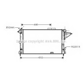 Радиатор охлаждения двигателя AVA QUALITY COOLING OLA2120