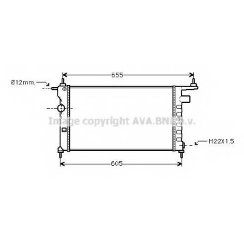 Радиатор охлаждения двигателя AVA QUALITY COOLING OLA2183