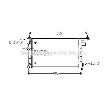 Радиатор охлаждения двигателя AVA QUALITY COOLING OLA2184