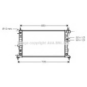 Радиатор охлаждения двигателя AVA QUALITY COOLING OLA2220
