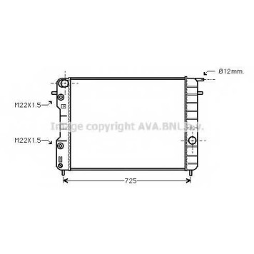 Радиатор охлаждения двигателя AVA QUALITY COOLING OLA2248