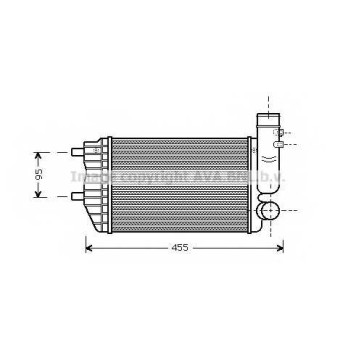 Интеркулер AVA QUALITY COOLING PE4183