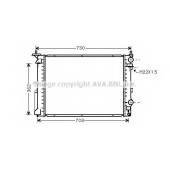 Радиатор охлаждения двигателя AVA QUALITY COOLING RT2259