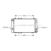 Радиатор охлаждения двигателя AVA QUALITY COOLING SA2002