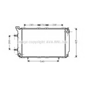 Радиатор охлаждения двигателя AVA QUALITY COOLING SU2032