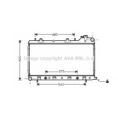 Радиатор охлаждения двигателя AVA QUALITY COOLING SU2046