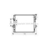 Радиатор охлаждения двигателя AVA QUALITY COOLING TO2367