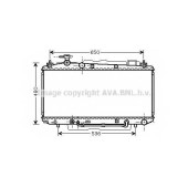 Радиатор охлаждения двигателя AVA QUALITY COOLING TO2306