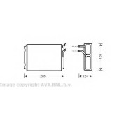 Радиатор отопления салона AVA QUALITY COOLING VO6096