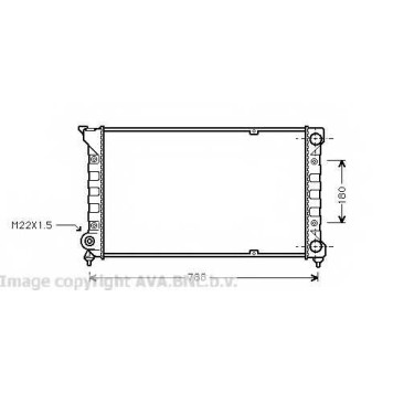 Радиатор охлаждения двигателя AVA QUALITY COOLING VW2066
