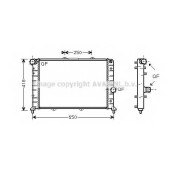 Радиатор охлаждения двигателя AVA QUALITY COOLING LC2079