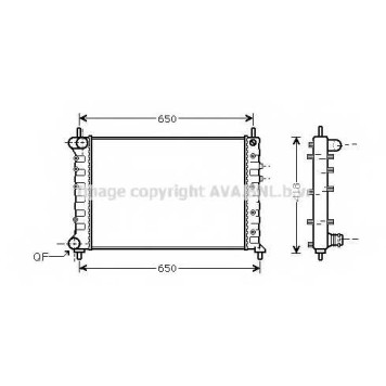 Радиатор охлаждения двигателя AVA QUALITY COOLING LCA2077