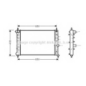 Радиатор охлаждения двигателя AVA QUALITY COOLING LCA2078
