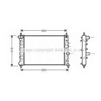 Радиатор охлаждения двигателя AVA QUALITY COOLING LCA2078