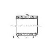Радиатор охлаждения двигателя AVA QUALITY COOLING MS2043