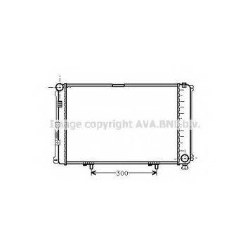 Радиатор охлаждения двигателя AVA QUALITY COOLING MS2078