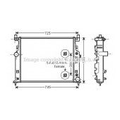 Радиатор охлаждения двигателя AVA QUALITY COOLING MS2458