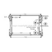 Радиатор охлаждения двигателя AVA QUALITY COOLING MS2491