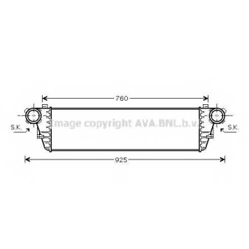 Интеркулер AVA QUALITY COOLING MS4297