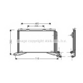 Конденсатор кондиционера AVA QUALITY COOLING MS5222