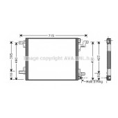 Конденсатор кондиционера AVA QUALITY COOLING MS5377