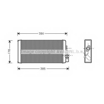 Радиатор отопления салона AVA QUALITY COOLING MS6188