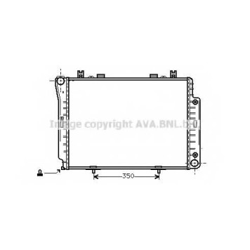 Радиатор охлаждения двигателя AVA QUALITY COOLING MSA2144