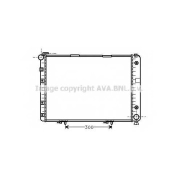 Радиатор охлаждения двигателя AVA QUALITY COOLING MSA2154