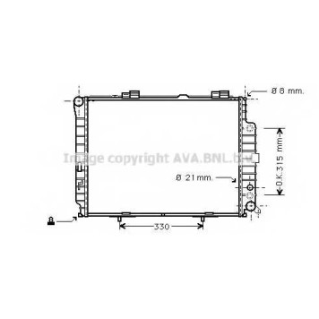 Радиатор охлаждения двигателя AVA QUALITY COOLING MSA2228