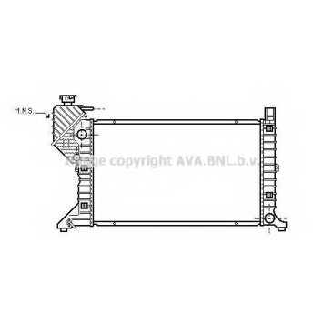 Радиатор охлаждения двигателя AVA QUALITY COOLING MSA2300