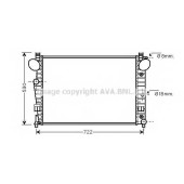 Радиатор охлаждения двигателя AVA QUALITY COOLING MSA2308