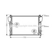 Радиатор охлаждения двигателя AVA QUALITY COOLING MSA2309