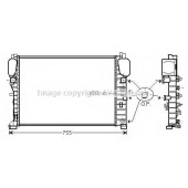 Радиатор охлаждения двигателя AVA QUALITY COOLING MSA2394