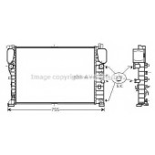 Радиатор охлаждения двигателя AVA QUALITY COOLING MSA2459