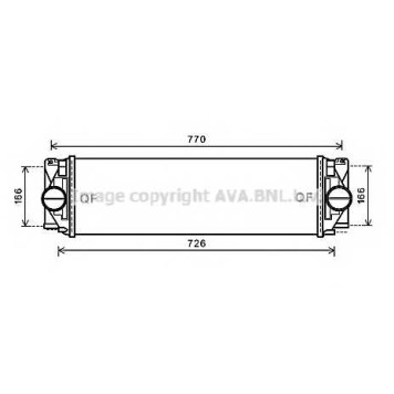 Интеркулер AVA QUALITY COOLING MSA4582