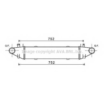 Интеркулер AVA QUALITY COOLING MSA4596