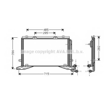 Конденсатор кондиционера AVA QUALITY COOLING MSA5268