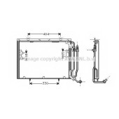 Конденсатор кондиционера AVA QUALITY COOLING MSA5279
