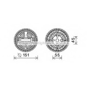 Сцепление вентилятора радиатора AVA QUALITY COOLING MSC498