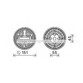 Сцепление вентилятора радиатора AVA QUALITY COOLING MSC498
