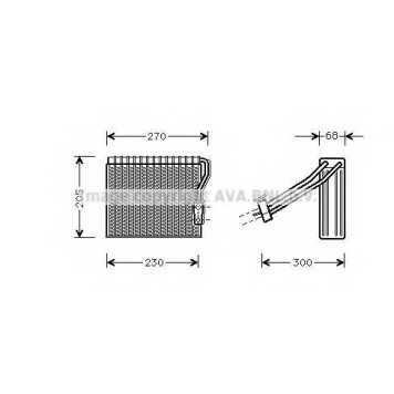 Испаритель кондиционера AVA QUALITY COOLING MSV051