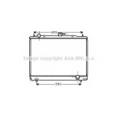 Радиатор охлаждения двигателя AVA QUALITY COOLING MT2193