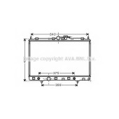 Радиатор охлаждения двигателя AVA QUALITY COOLING MT2200