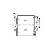 Радиатор охлаждения двигателя AVA QUALITY COOLING MT2203