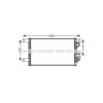 Конденсатор кондиционера AVA QUALITY COOLING MT5206