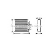 Радиатор отопления салона AVA QUALITY COOLING MT6186
